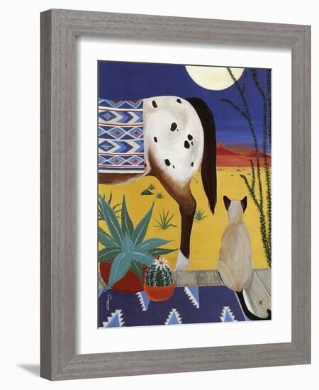 Thoughts on a Desert Moon-Jan Panico-Framed Giclee Print