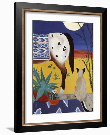 Thoughts on a Desert Moon-Jan Panico-Framed Giclee Print