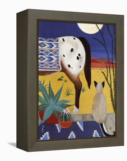 Thoughts on a Desert Moon-Jan Panico-Framed Premier Image Canvas