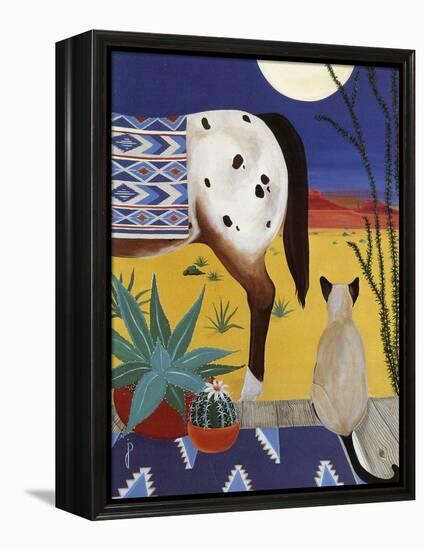 Thoughts on a Desert Moon-Jan Panico-Framed Premier Image Canvas