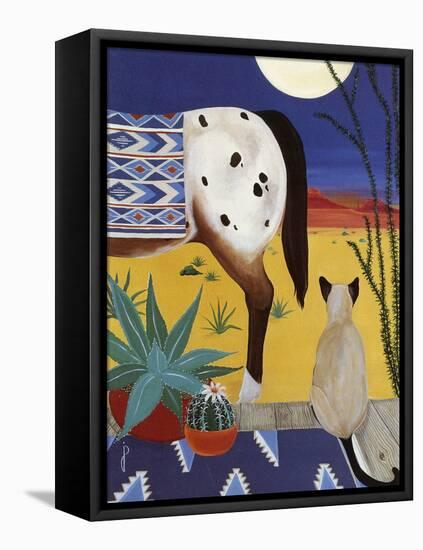 Thoughts on a Desert Moon-Jan Panico-Framed Premier Image Canvas