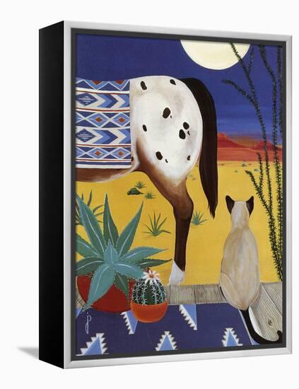Thoughts on a Desert Moon-Jan Panico-Framed Premier Image Canvas