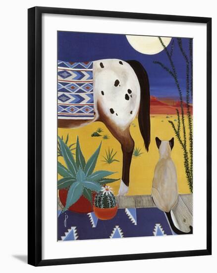 Thoughts on a Desert Moon-Jan Panico-Framed Giclee Print