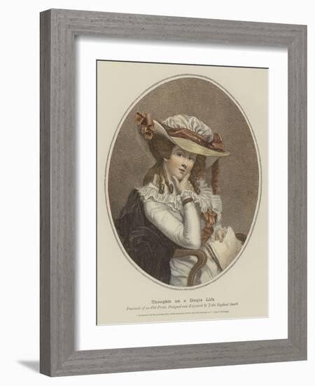 Thoughts on a Single Life-John Raphael Smith-Framed Giclee Print