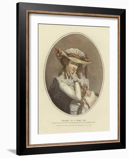 Thoughts on a Single Life-John Raphael Smith-Framed Giclee Print