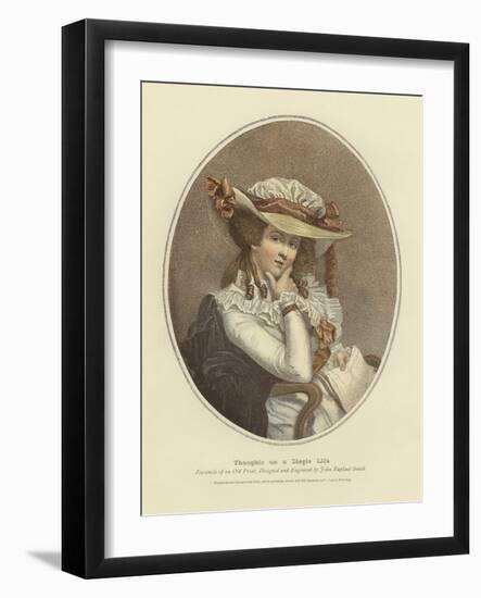 Thoughts on a Single Life-John Raphael Smith-Framed Giclee Print