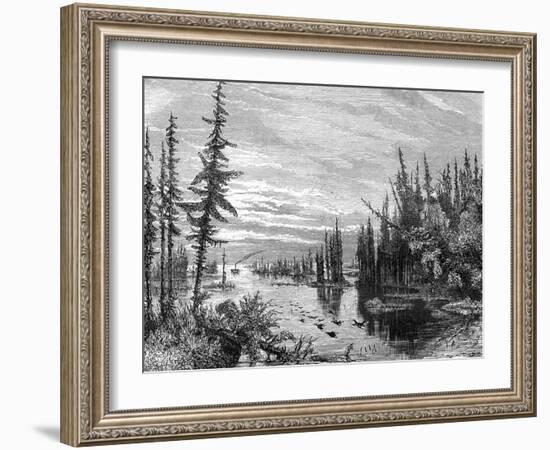 Thousand Islands Region, Ontario, Canada, 19th Century-Paul Huet-Framed Giclee Print