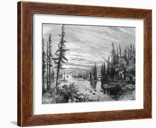 Thousand Islands Region, Ontario, Canada, 19th Century-Paul Huet-Framed Giclee Print