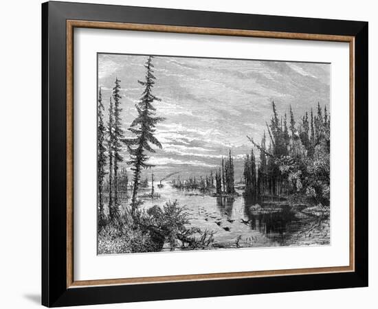 Thousand Islands Region, Ontario, Canada, 19th Century-Paul Huet-Framed Giclee Print