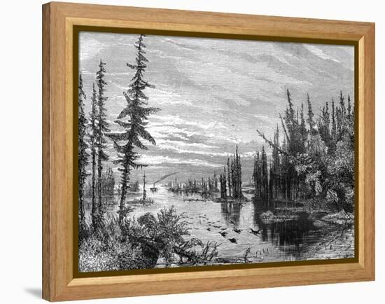 Thousand Islands Region, Ontario, Canada, 19th Century-Paul Huet-Framed Premier Image Canvas