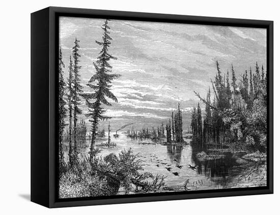 Thousand Islands Region, Ontario, Canada, 19th Century-Paul Huet-Framed Premier Image Canvas