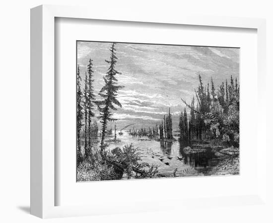 Thousand Islands Region, Ontario, Canada, 19th Century-Paul Huet-Framed Giclee Print