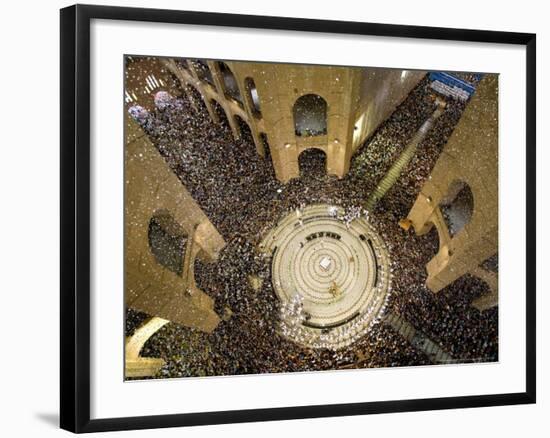 Thousands Attend Mass in Aparecida Do Norte, Brazil, October 12, 2006-Victor R. Caivano-Framed Photographic Print