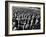 Thousands of Red Army Soldiers Raise their Clenched Fists-null-Framed Photo