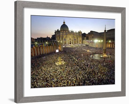 Thousands of Young Pilgrims-null-Framed Photographic Print