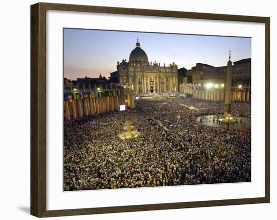 Thousands of Young Pilgrims-null-Framed Photographic Print