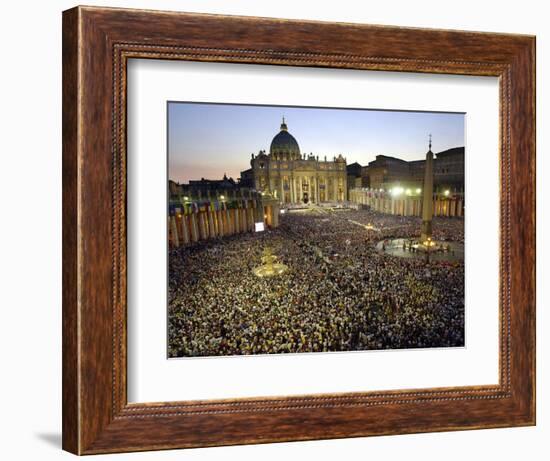 Thousands of Young Pilgrims-null-Framed Photographic Print