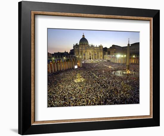 Thousands of Young Pilgrims-null-Framed Photographic Print