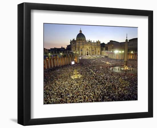 Thousands of Young Pilgrims-null-Framed Photographic Print