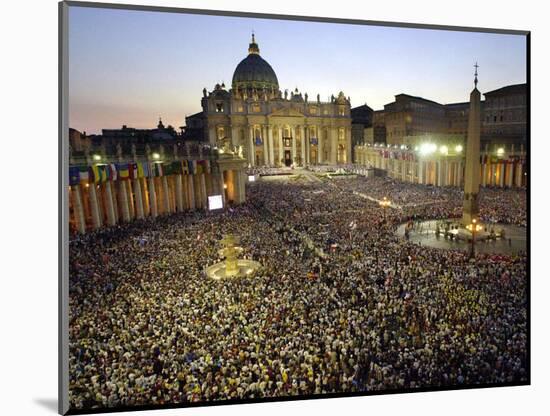 Thousands of Young Pilgrims-null-Mounted Photographic Print