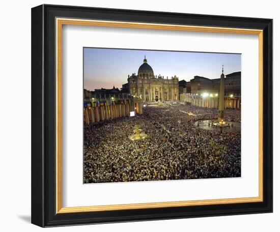 Thousands of Young Pilgrims-null-Framed Photographic Print