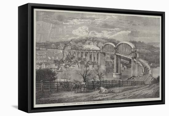 Thr Royal Albert Viaduct at Saltash-Richard Principal Leitch-Framed Premier Image Canvas