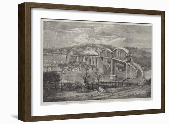 Thr Royal Albert Viaduct at Saltash-Richard Principal Leitch-Framed Giclee Print