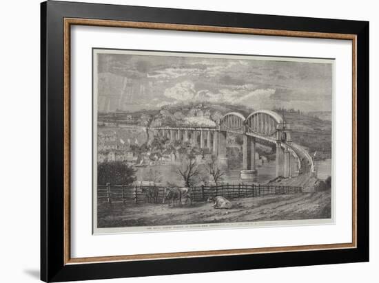 Thr Royal Albert Viaduct at Saltash-Richard Principal Leitch-Framed Giclee Print