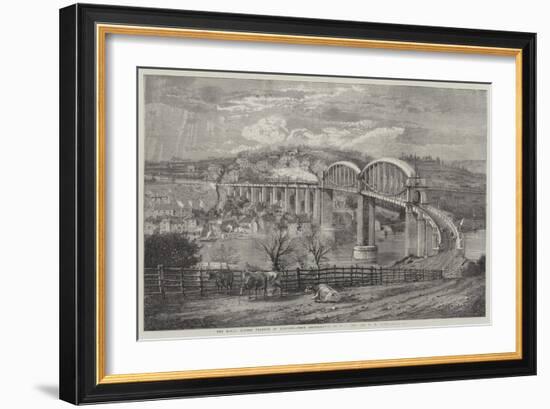 Thr Royal Albert Viaduct at Saltash-Richard Principal Leitch-Framed Giclee Print