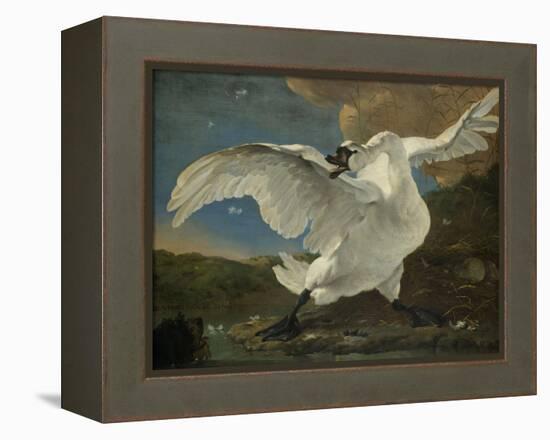 Threatened Swan, Jan Asselijn-Jan Asselijn-Framed Stretched Canvas