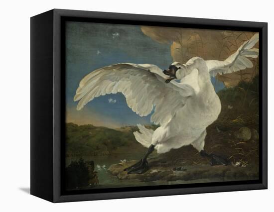 Threatened Swan, Jan Asselijn-Jan Asselijn-Framed Stretched Canvas