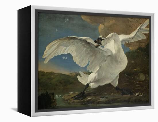 Threatened Swan, Jan Asselijn-Jan Asselijn-Framed Stretched Canvas