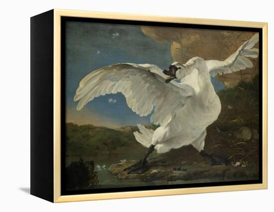 Threatened Swan, Jan Asselijn-Jan Asselijn-Framed Stretched Canvas