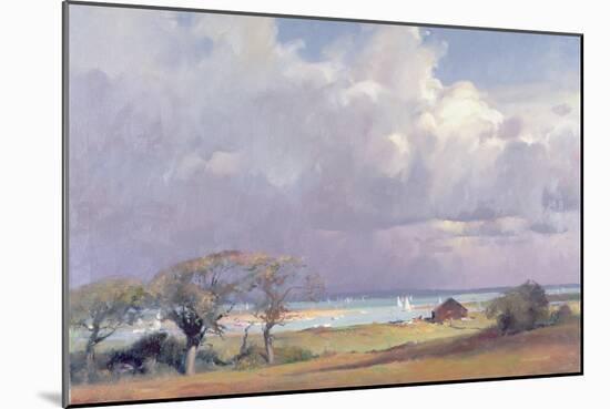 Threatening Storm in the Solent, 1989-Trevor Chamberlain-Mounted Giclee Print