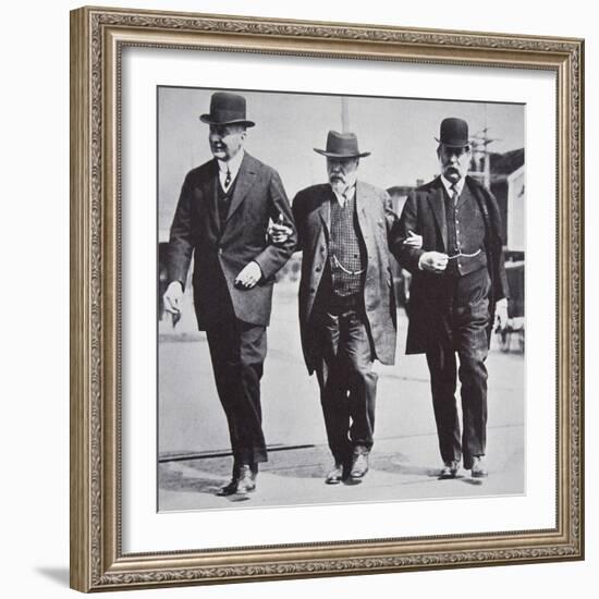 Three American businessmen, 1900s-Unknown-Framed Photographic Print