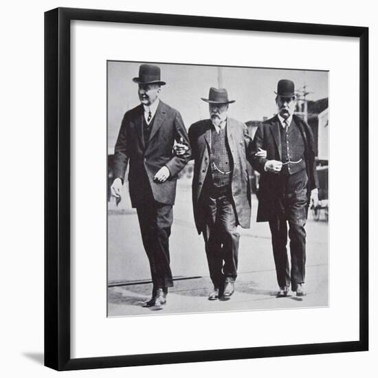 Three American businessmen, 1900s-Unknown-Framed Photographic Print