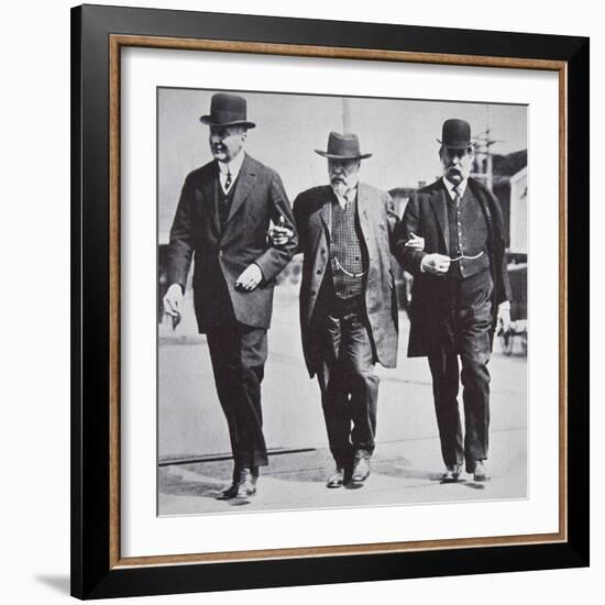 Three American businessmen, 1900s-Unknown-Framed Photographic Print