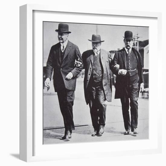 Three American businessmen, 1900s-Unknown-Framed Photographic Print