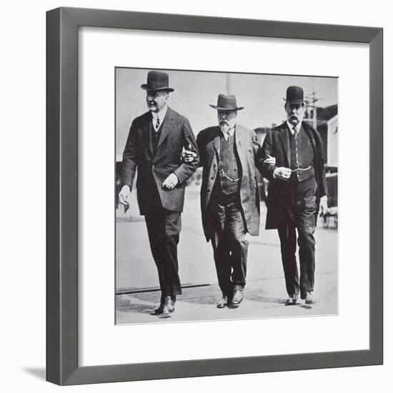 Three American businessmen, 1900s-Unknown-Framed Photographic Print