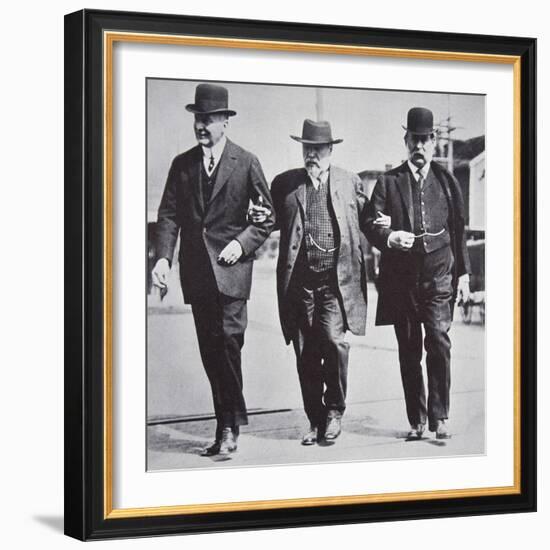 Three American businessmen, 1900s-Unknown-Framed Photographic Print