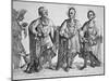 Three American Cherokee Chiefs, 1762-null-Mounted Giclee Print