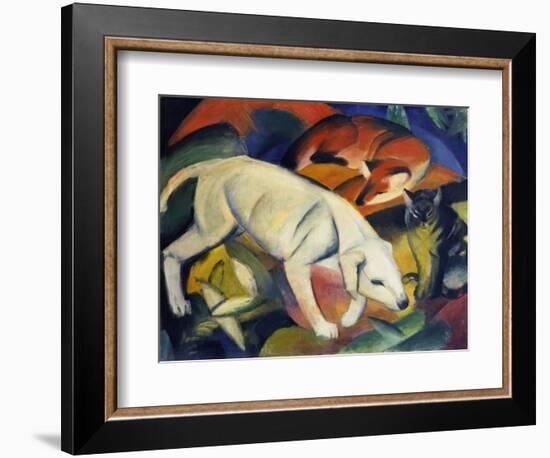 Three Animals (A Dog, a Fox, and a Cat), 1912-Franz Marc-Framed Giclee Print