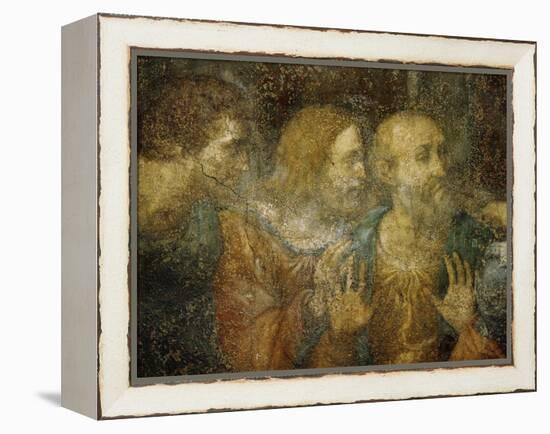 Three Apostles, Detail from Leonardo's Last Supper, 1498-Leonardo da Vinci-Framed Premier Image Canvas