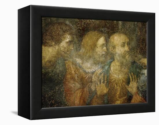 Three Apostles, Detail from Leonardo's Last Supper, 1498-Leonardo da Vinci-Framed Premier Image Canvas