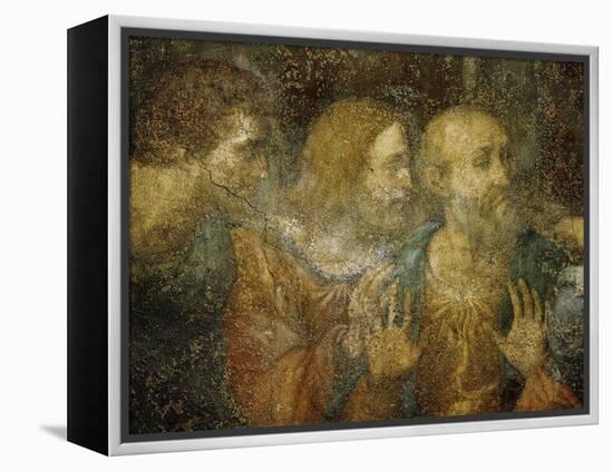 Three Apostles, Detail from Leonardo's Last Supper, 1498-Leonardo da Vinci-Framed Premier Image Canvas