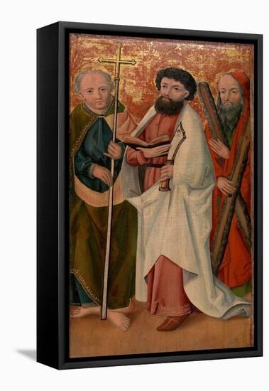 Three Apostles (Oil on Panel)-German School-Framed Premier Image Canvas