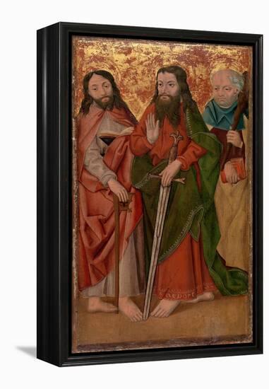 Three Apostles (Oil on Panel)-German School-Framed Premier Image Canvas