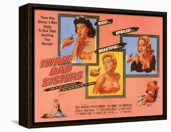 Three Bad Sisters, 1955-null-Framed Stretched Canvas