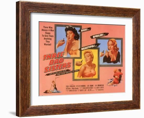 Three Bad Sisters, 1955-null-Framed Art Print