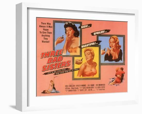 Three Bad Sisters, 1955-null-Framed Art Print